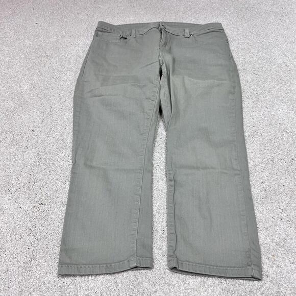 Michael Kors Jeans Skinny Green Pockets Women’s Size 10 Cropped - Picture 5 of 13